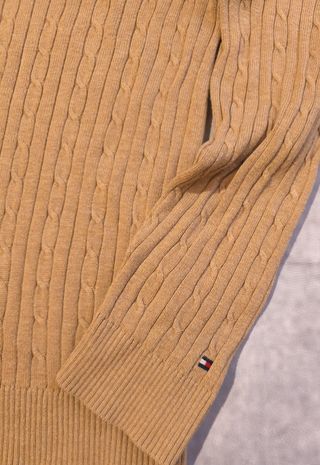 Jersey Tommy Hilfiger Mujer Talla M Beige Ref-4740