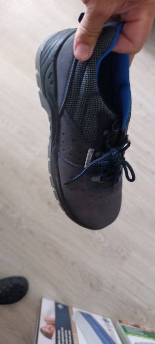 Zapatos de seguridad azules y grises Aníbal 3 dias