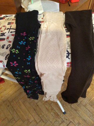 3 leotardos de lana T. G.