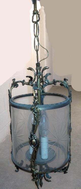 Lámpara colgante antigua dorada