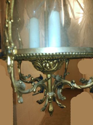 Lámpara colgante antigua dorada