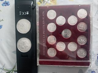 Lote monedas plata España Historia Peseta