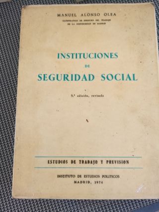 Curso de Derecho del Trabajo.Instituciones Seg.Soc