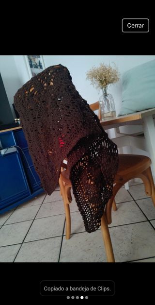Mantón Flamenco Marrón
