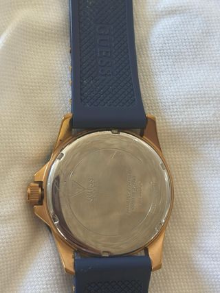 Reloj Guess Hombre Original Azul/Dorado