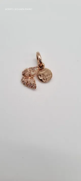 CHARM COLGANTE PANDORA DOBLE MARIPOSA ROSA 