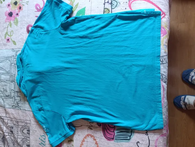 Polo Celio Hombre Talla L Azul Turquesa