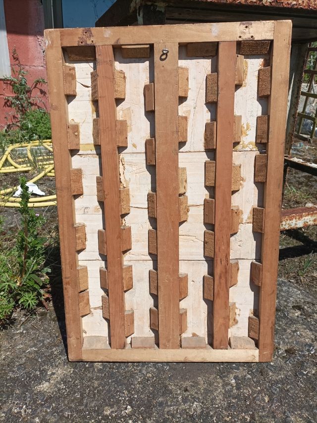 Antiguo retablo cerámico Virgen de Covadonga.