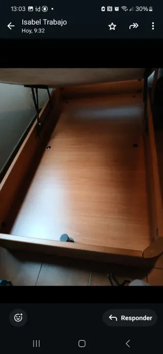 Cama 105x190 con canapé