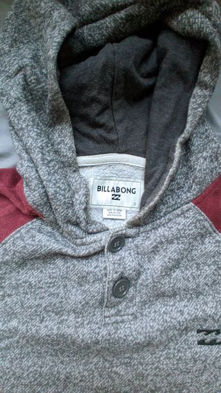 Sudadera Billabong Gris y Roja Talla S