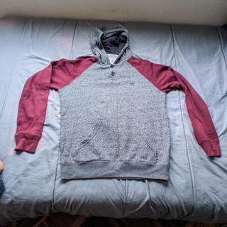 Sudadera Billabong Gris y Roja Talla S