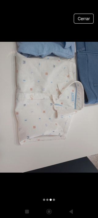 Lote Ropa Niño Camisas y Chaqueta Azul