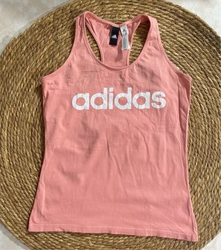 Camiseta tirantes Adidas rosa mujer
