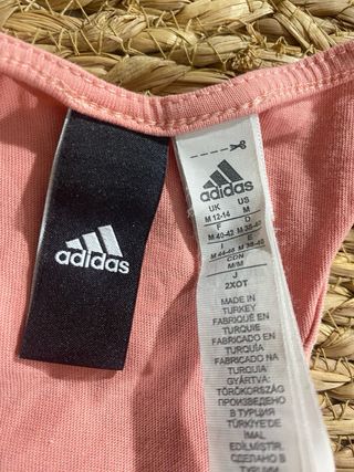 Camiseta tirantes Adidas rosa mujer