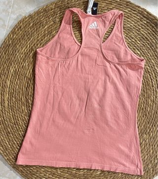 Camiseta tirantes Adidas rosa mujer