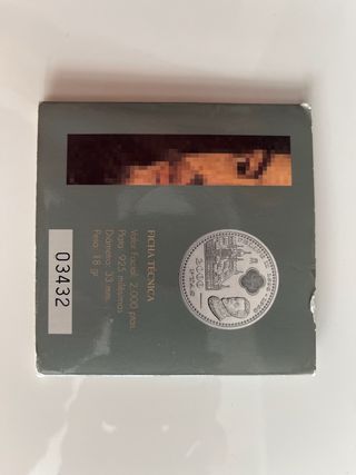 Moneda 2000 Pesetas Felipe II 1998 Plata