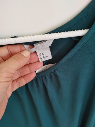 Blusa H&M verde talla M