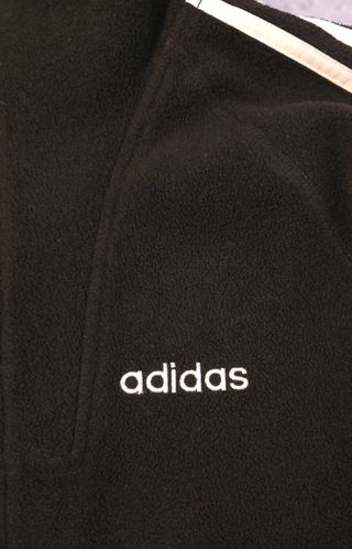 Polar Adidas Negro con Rayas Blancas XL Ref-48400