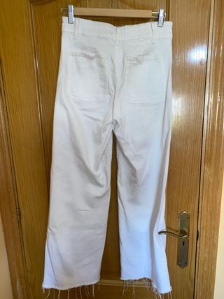 Pantalón blanco recto