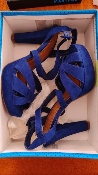 Zapatos de tacón Marypaz azules