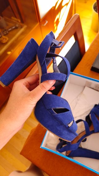 Zapatos de tacón Marypaz azules