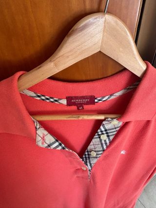 Vestido Burberry Coral Sin Mangas T.48