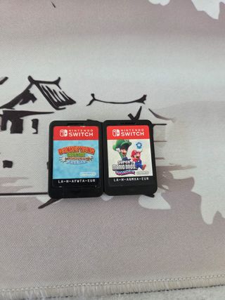  Donkey Kong Country +Super Mario Wonder sin caja