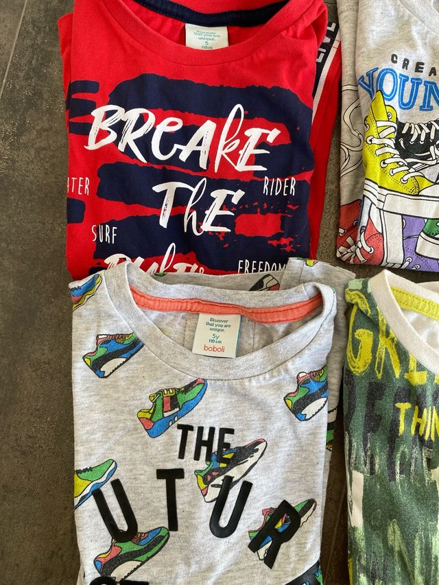 Pack 6 camisetas Boboli niño