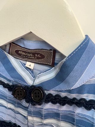 Traje Baturro Negro y Azul 4 años 
