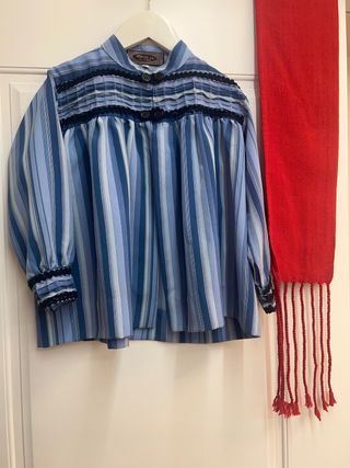 Traje Baturro Negro y Azul 4 años 