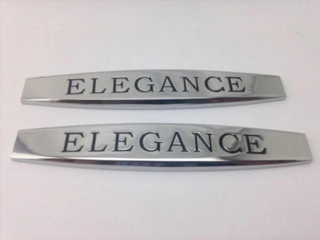 LOGO ELEGANCE MERCEDES BENZ 2 EMBLEMAS m_251
