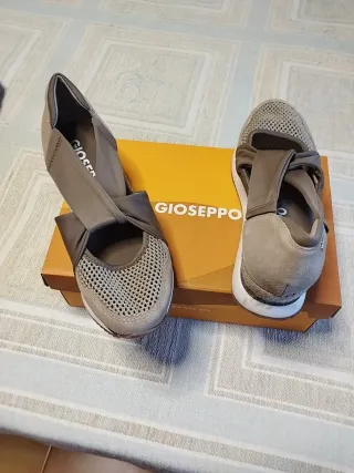 Zapatos Gioseppo verano beige/marrón