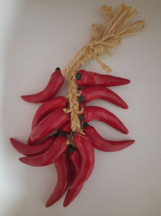 Guirnalda Pimientos Decoración Roja