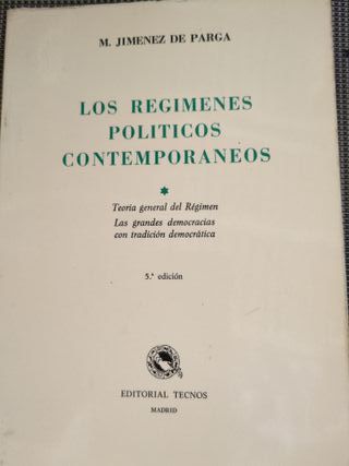 Regímenes y sistemas políticos contemporáneos