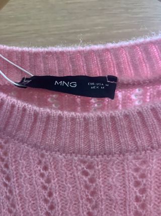 Jersey punto mujer rosa