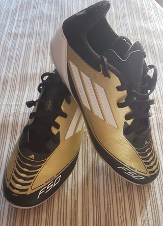 Zapatillas Adidas Messi F50 Oro talla 37