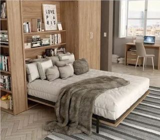 DORMITORIO CON CAMA ABATIBLE DE MATRIMONIO 