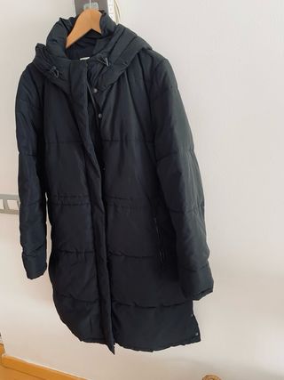 Abrigo plumífero acolchado Mango negro