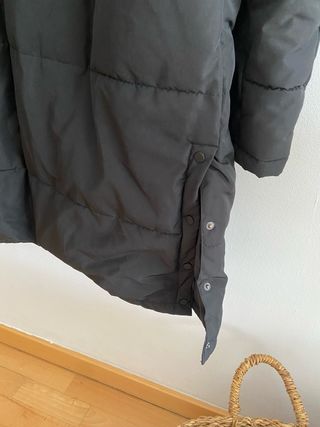 Abrigo plumífero acolchado Mango negro