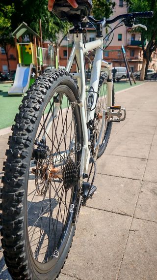 Bicicleta Montaña Frenos Disco Blanca