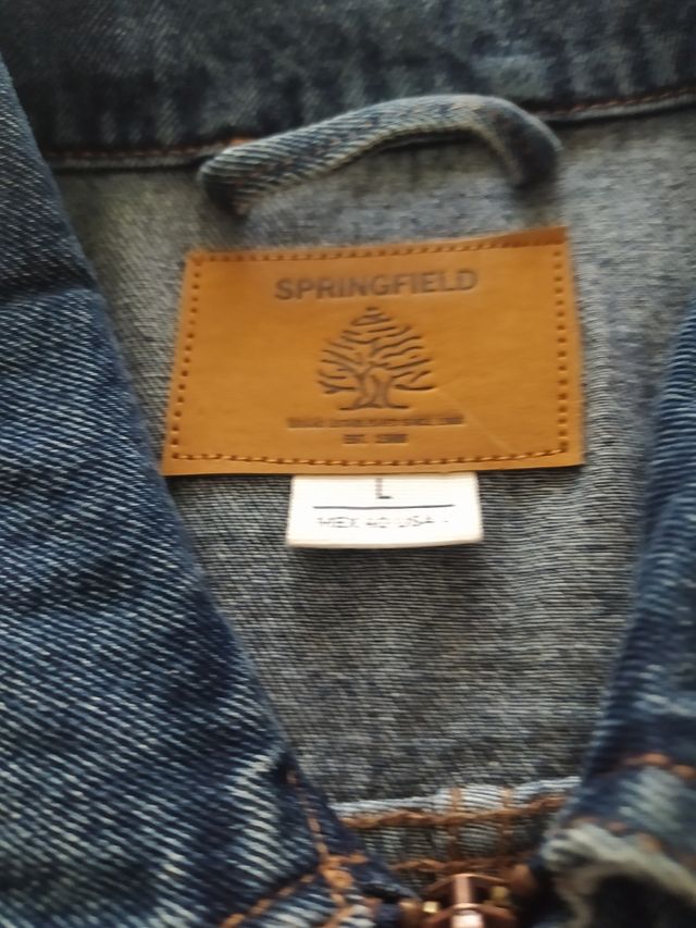 Cazadora vaquera Springfield con cremallera