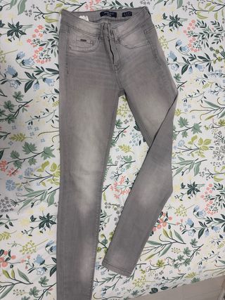 Pantalones vaqueros grises BLANCO