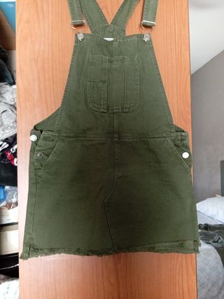 Vestido vaquero verde militar