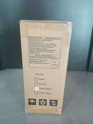 Hamaca bebé eléctrica con 2 muñecos