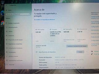 Ordenador Sobremesa Medion i7 Torre CPU