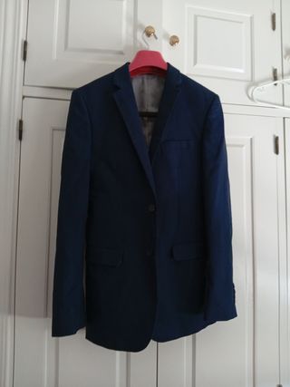 Traje de chaqueta azul