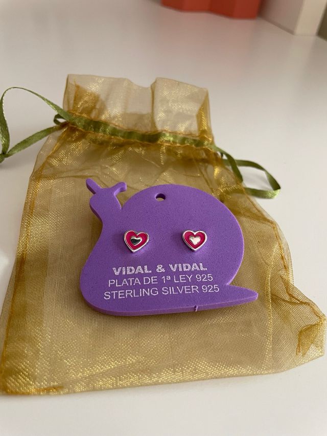 Pendientes Corazón Vidal & Vidal Plata 925