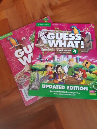 Libro y activity Guess What! 4 primaria Cambridge 
