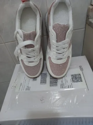 Sneakers  Bianche Glitter