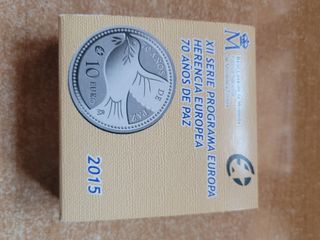 Moneda 10€ Plata 70 Años de Paz 2015
